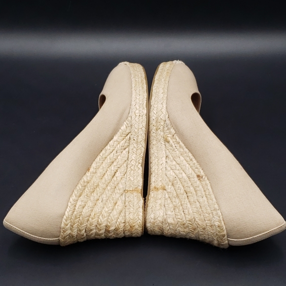 J. Crew Seville espadrille wedges canvas. NWOT size 8 - Picture 8 of 13